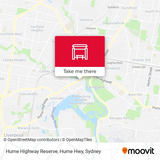 Hume Highway Reserve, Hume Hwy map