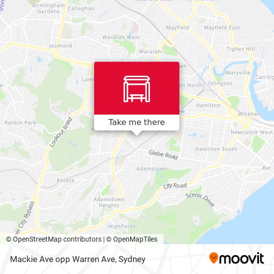 Mackie Ave opp Warren Ave map