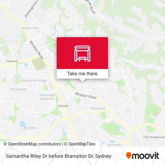 Samantha Riley Dr before Brampton Dr map