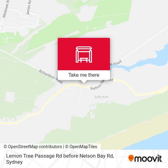 Lemon Tree Passage Rd before Nelson Bay Rd map