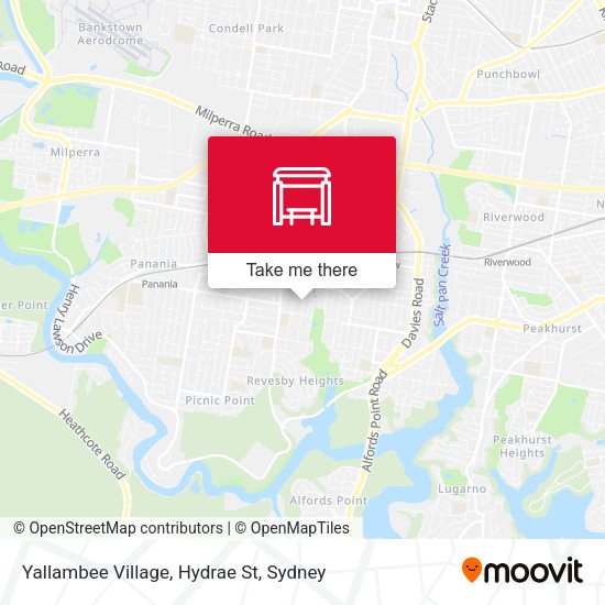 Yallambee Village, Hydrae St map