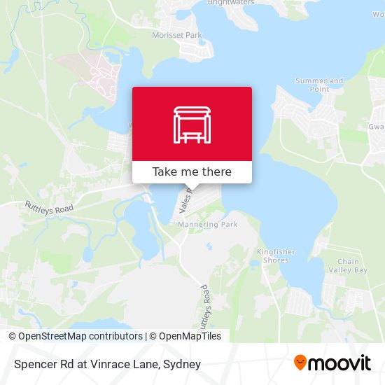Spencer Rd at Vinrace Lane map