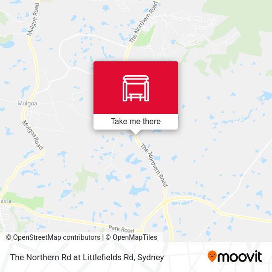The Northern Rd at Littlefields Rd map