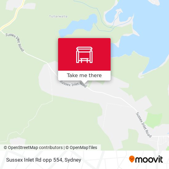 Sussex Inlet Rd opp 554 map