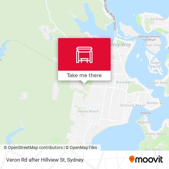 Veron Rd after Hillview St map
