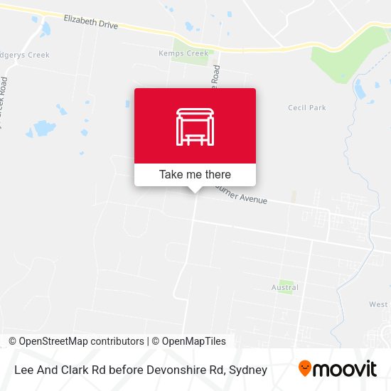 Lee And Clark Rd before Devonshire Rd map