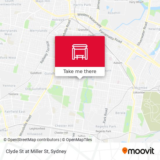 Clyde St at Miller St map
