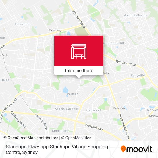 Stanhope Pkwy opp Stanhope Village Shopping Centre map