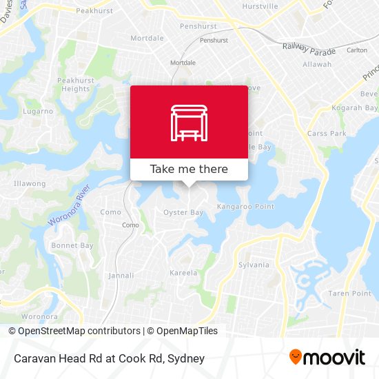 Caravan Head Rd at Cook Rd map