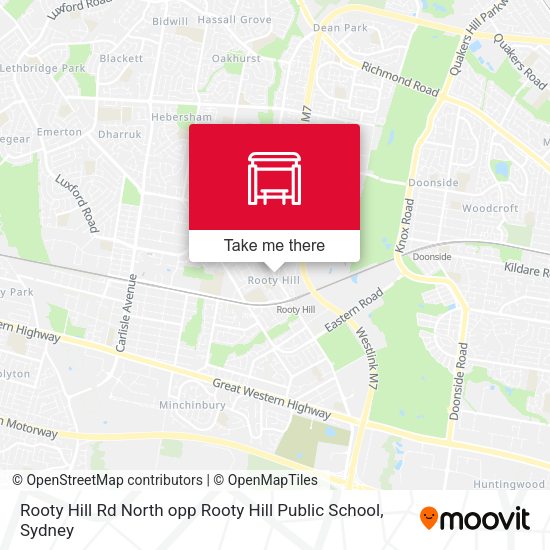 Rooty Hill Rd North opp Rooty Hill Public School map