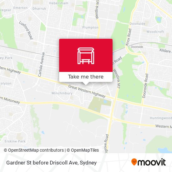 Gardner St before Driscoll Ave map