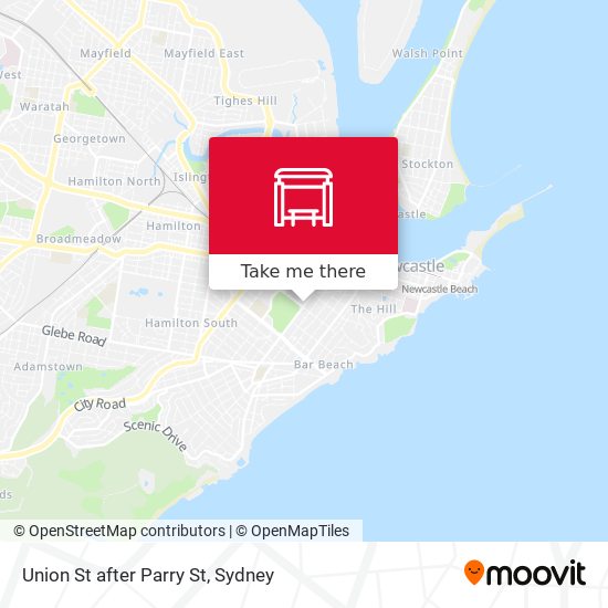Union St after Parry St map