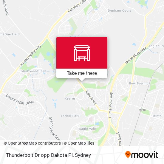 Thunderbolt Dr opp Dakota Pl map