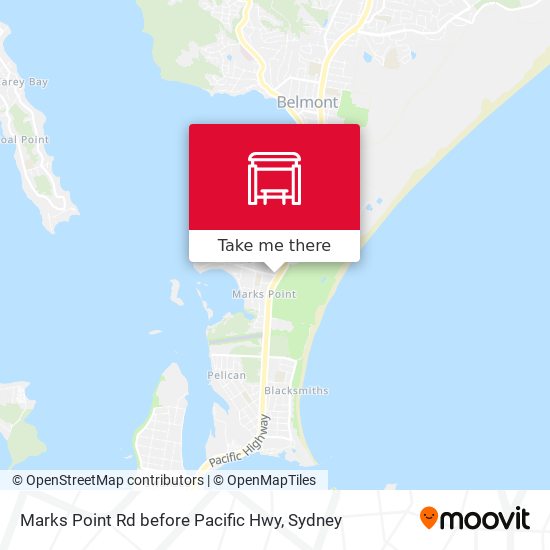 Marks Point Rd before Pacific Hwy map