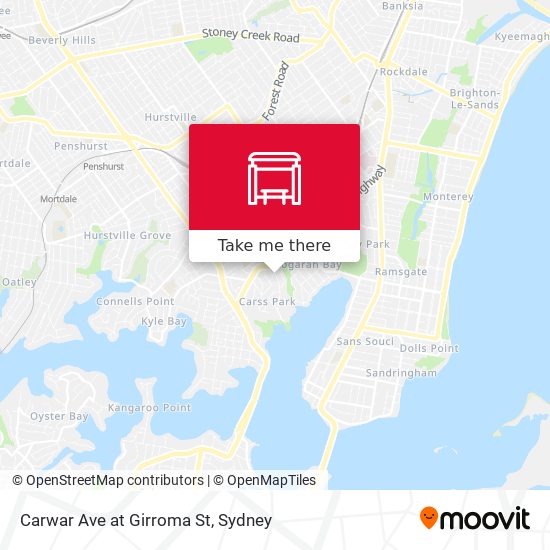 Carwar Ave at Girroma St map