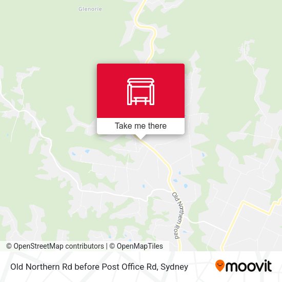 Old Northern Rd before Post Office Rd map