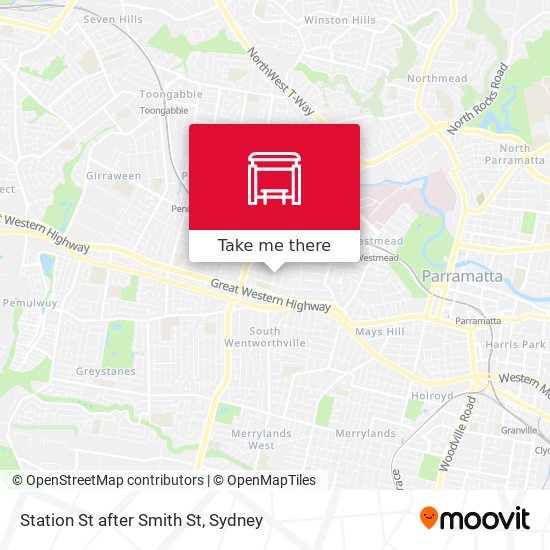 Station St after Smith St map