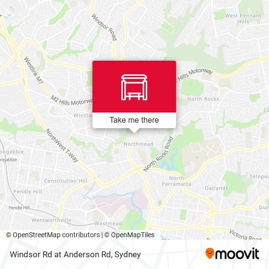 Windsor Rd at Anderson Rd map
