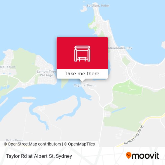 Taylor Rd at Albert St map
