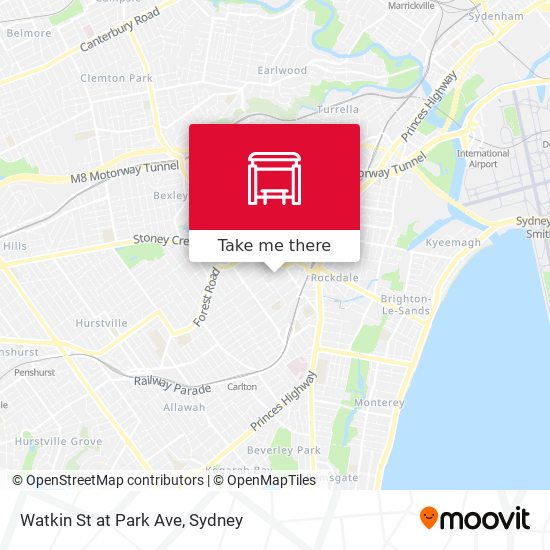 Watkin St at Park Ave map