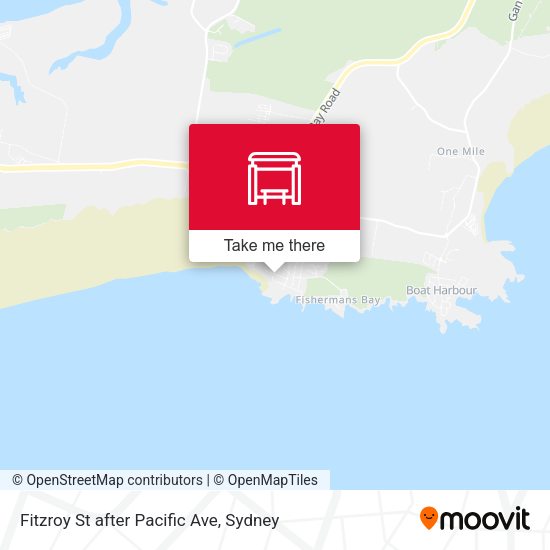 Fitzroy St after Pacific Ave map