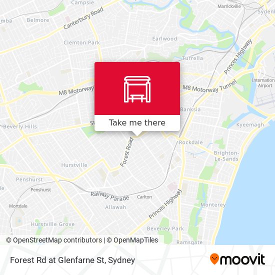 Forest Rd at Glenfarne St map