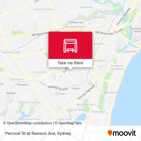 Percival St at Rawson Ave map