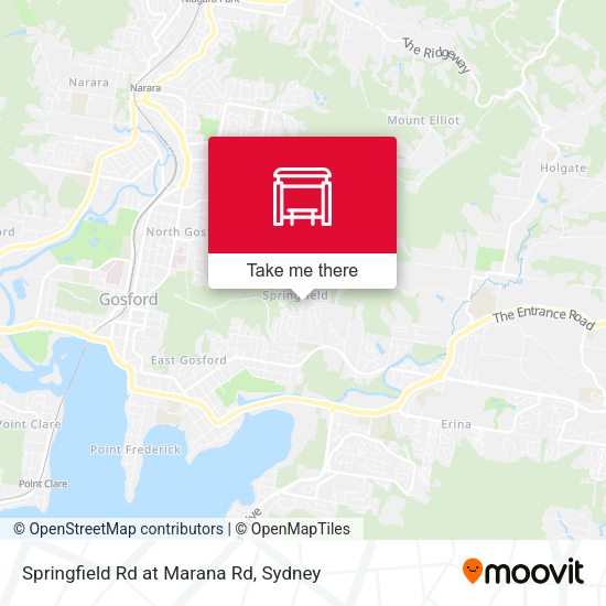 Springfield Rd at Marana Rd map