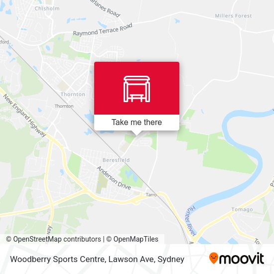 Woodberry Sports Centre, Lawson Ave map
