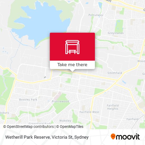 Mapa Wetherill Park Reserve, Victoria St