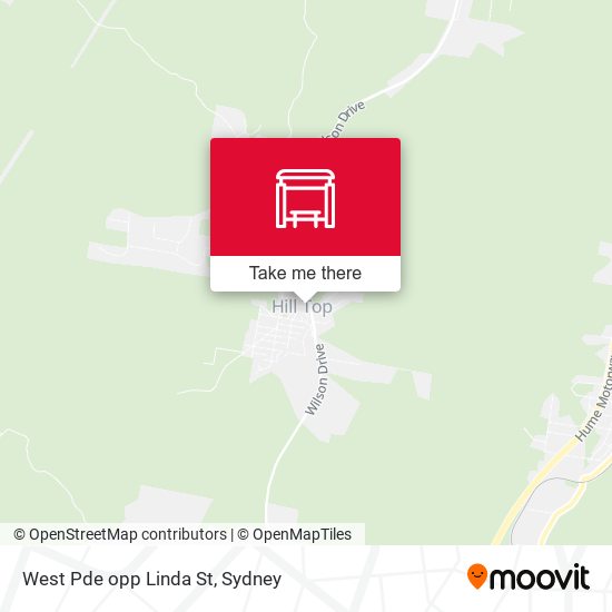 West Pde opp Linda St map
