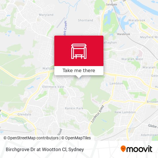 Birchgrove Dr at Wootton Cl map