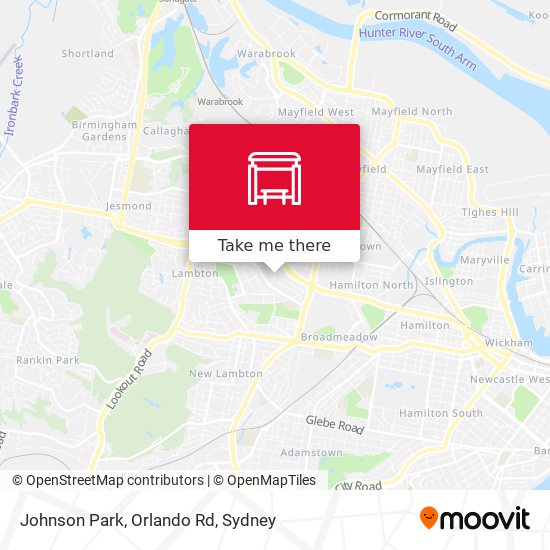 Johnson Park, Orlando Rd map