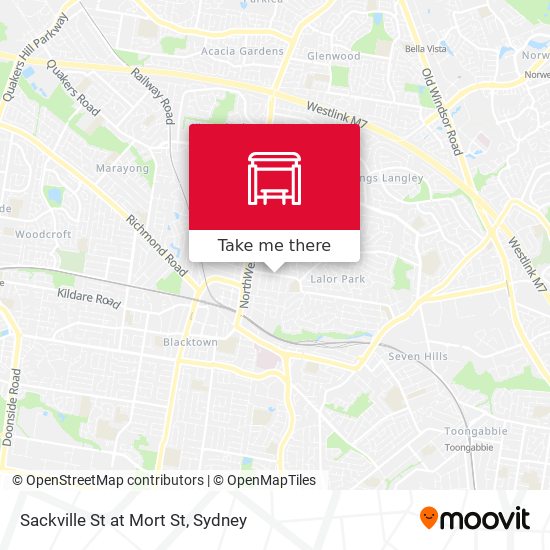Sackville St at Mort St map