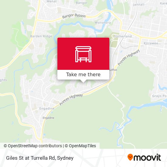Giles St at Turrella Rd map