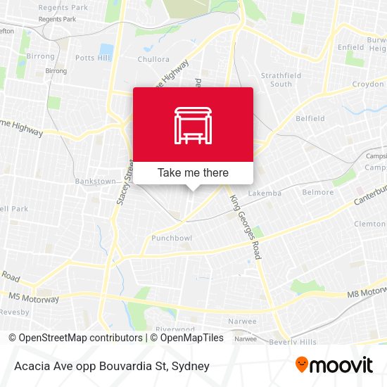 Acacia Ave opp Bouvardia St map