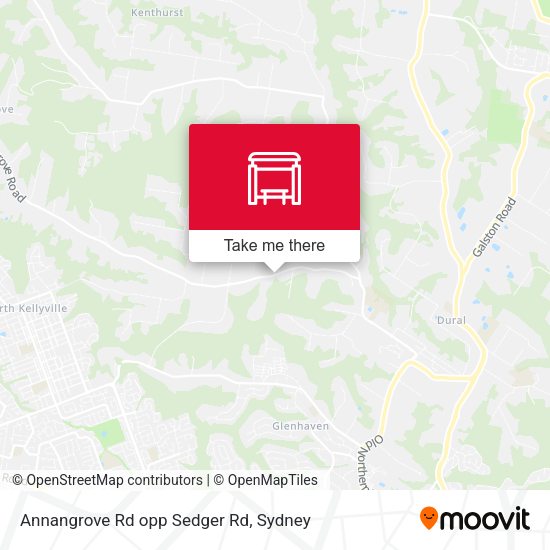 Annangrove Rd opp Sedger Rd map