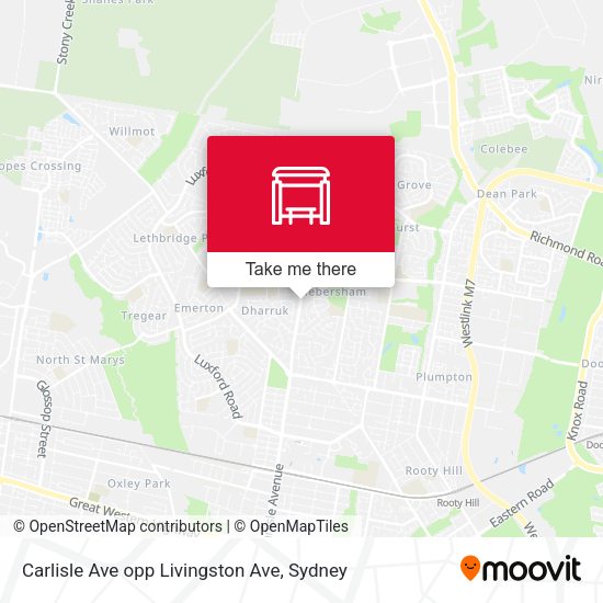 Carlisle Ave opp Livingston Ave map