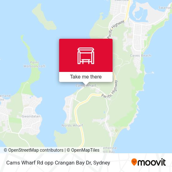 Cams Wharf Rd opp Crangan Bay Dr map