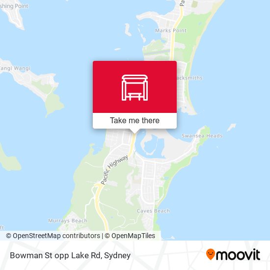 Bowman St opp Lake Rd map