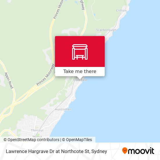 Lawrence Hargrave Dr at Northcote St map