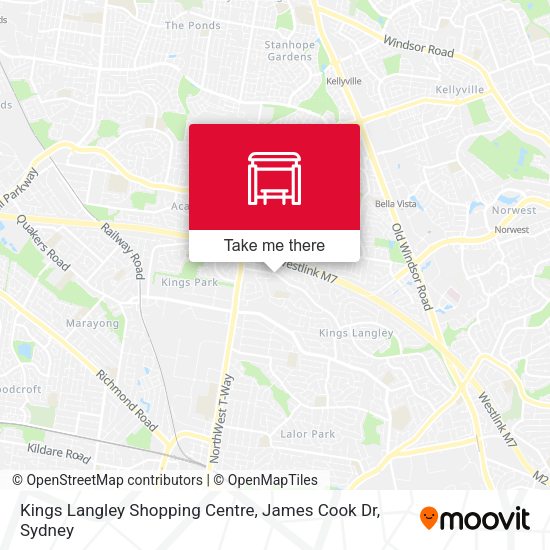 Kings Langley Shopping Centre, James Cook Dr map