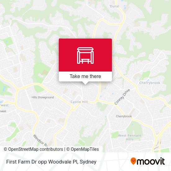 First Farm Dr opp Woodvale Pl map