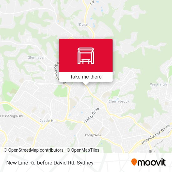 New Line Rd before David Rd map