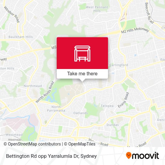 Bettington Rd opp Yarralumla Dr map