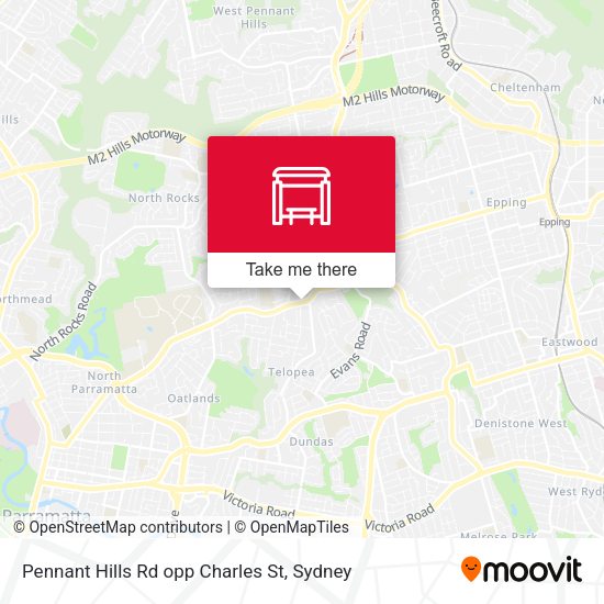 Pennant Hills Rd opp Charles St map