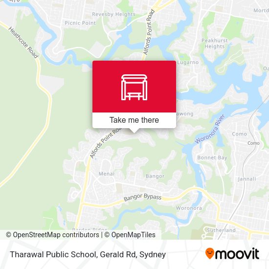 Tharawal Public School, Gerald Rd map