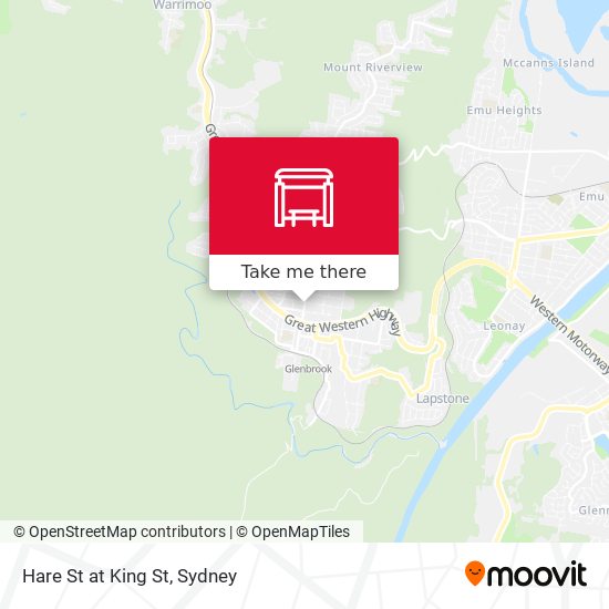 Hare St at King St map
