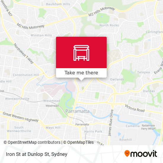 Iron St at Dunlop St map