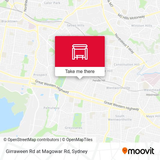 Girraween Rd at Magowar Rd map